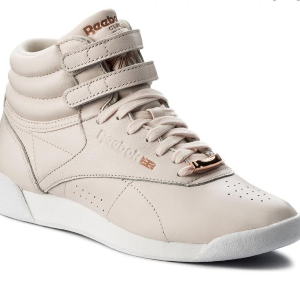 Reebok Freestyle Hi Women's Shoes Pale Pink/White